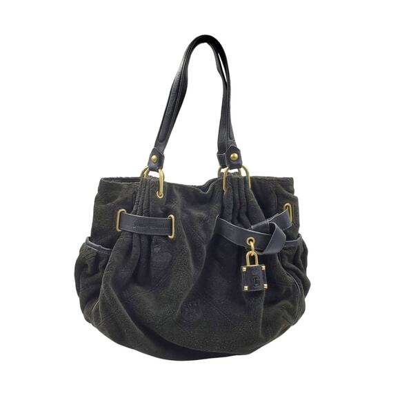 Juicy Couture Y2k Vintage Black Terry Shoulder Bag - Picture 1 of 12